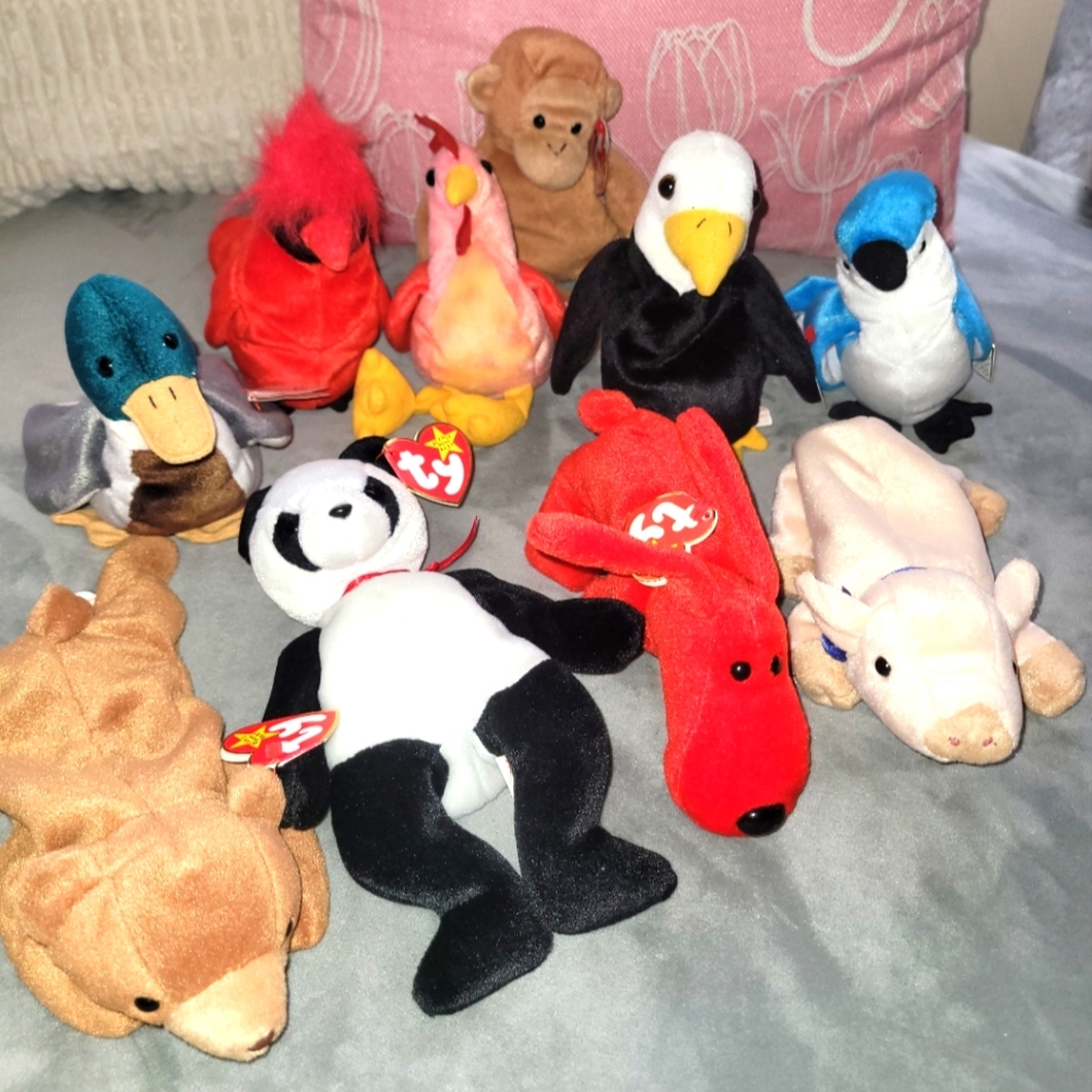 10 Beanie Babies Plush Toy Collection